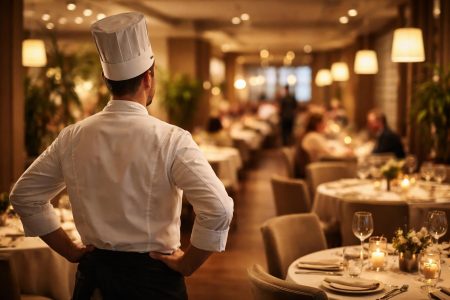 chef-restaurant-salle-elégante-ambiance-chaleureuse