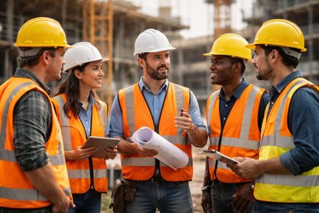 ouvriers-casques-gilets-chantier-construction