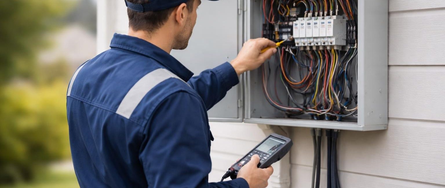 technicien-uniforme-boitier-electrique-maison
