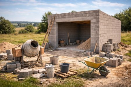 terrain-garage-construction-champetre-ciel-bleu