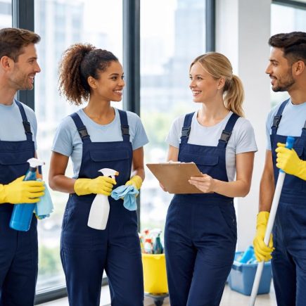 professionnels-nettoyage-bureau-moderne-vue-ville