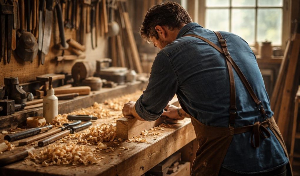 atelier-menuiserie-artisan-copeaux-lumiere